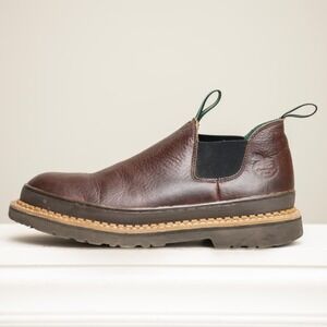 Georgia Giant Romeo Low Boots Brown Leather Sz 11.5 Rugged Workwear Utility Farm